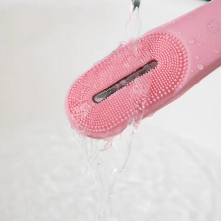 Ultrasonic facial cleansing device with red light – deep care at studio level