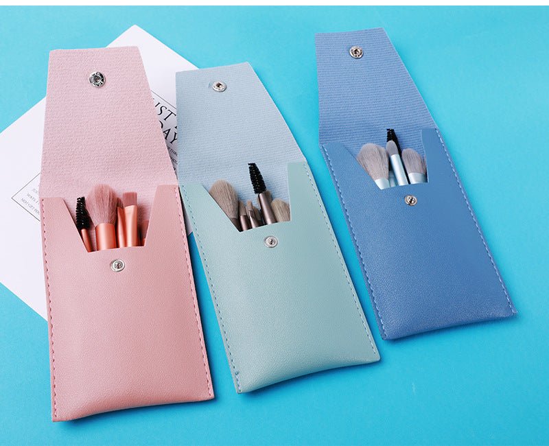 Professionelles Make-up-Pinselset – 8-teilig mit PU-Pinseltasche