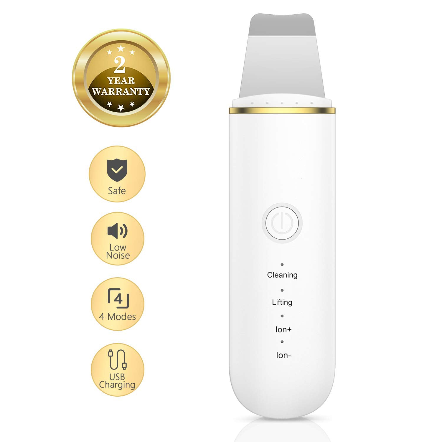 Ultrasonic facial cleansing device – deep cleansing &amp; massage for radiant skin