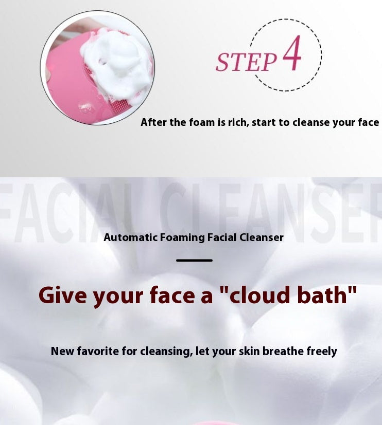 Premium silicone facial cleansing brush – 10,000 vibrations for deep pore cleansing