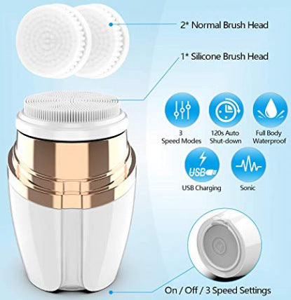 Premium silicone facial cleansing device – deep cleansing &amp; gentle care