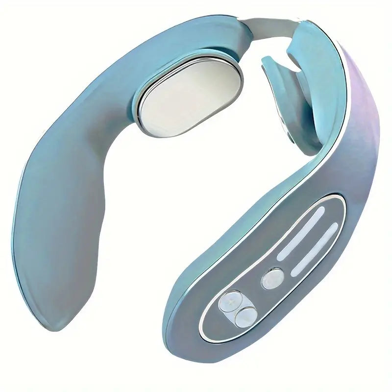 NNETM Intelligent Heated Neck Massager - Gray Blue-0