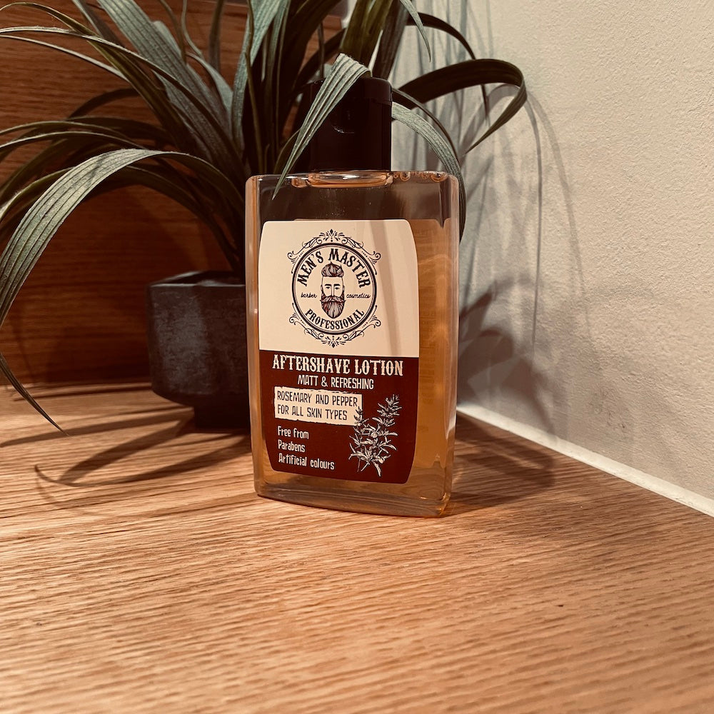 Men's Master Aftershave Lotion „Rosmarin & Pfeffer“ – Erfrischende Pflege nach der Rasur