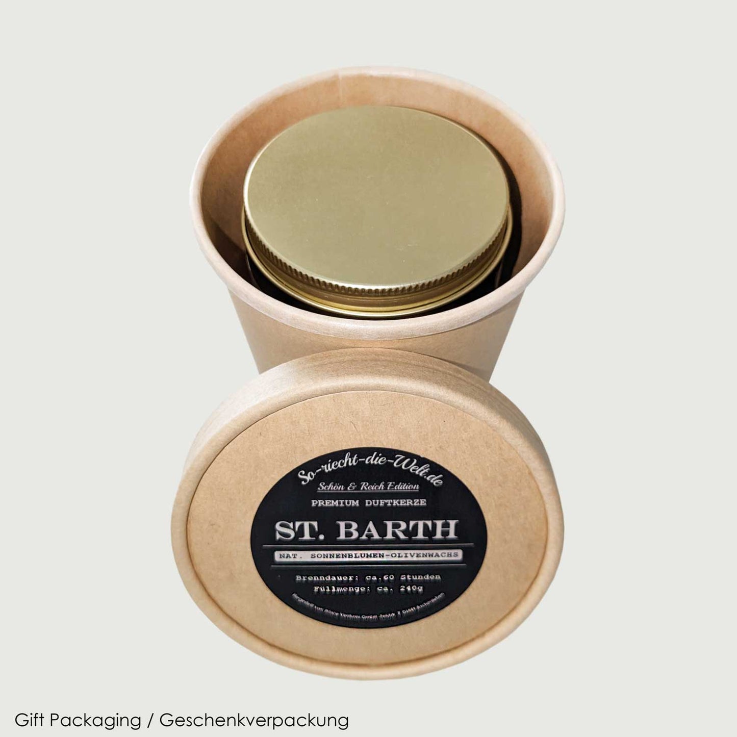 Bali Duftkerze - Bergamotte | Jasmin | Rosenblüten | Moschus