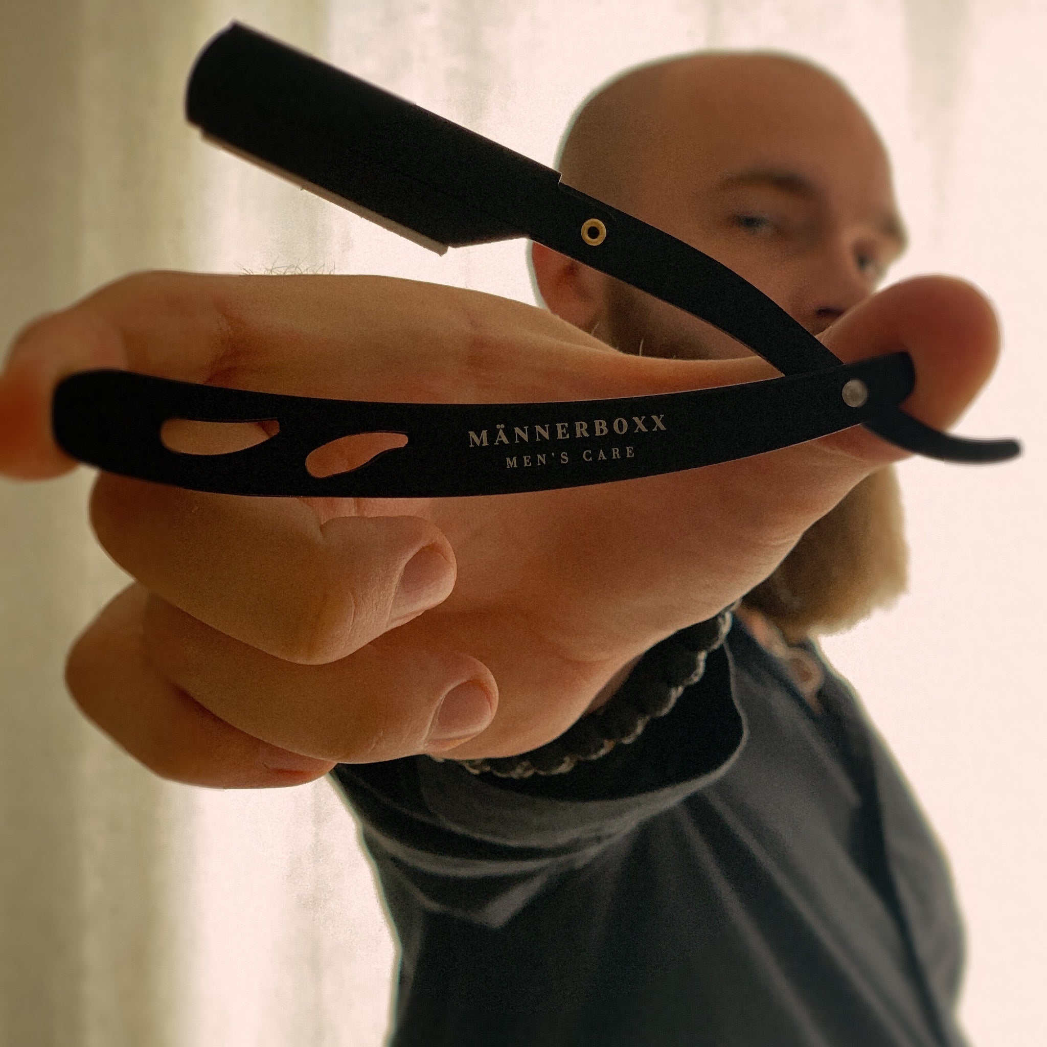 Rasiermesser mit Lederetui inkl. 10 Rasierklingen