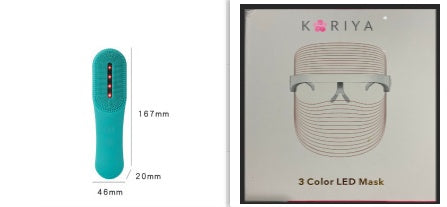 Ultrasonic facial cleansing device with red light – deep care at studio level