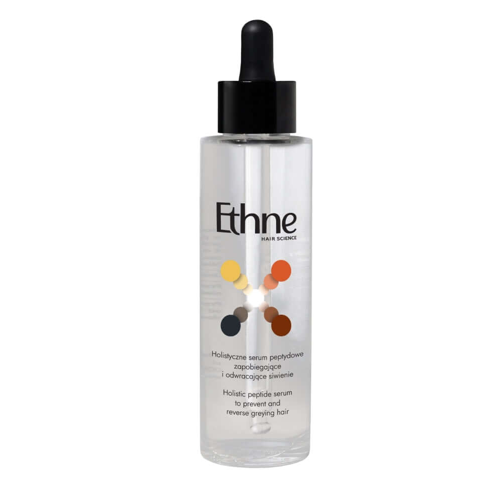 Peptid-Serum gegen graue Haare – Ethne 90 ml Flasche.