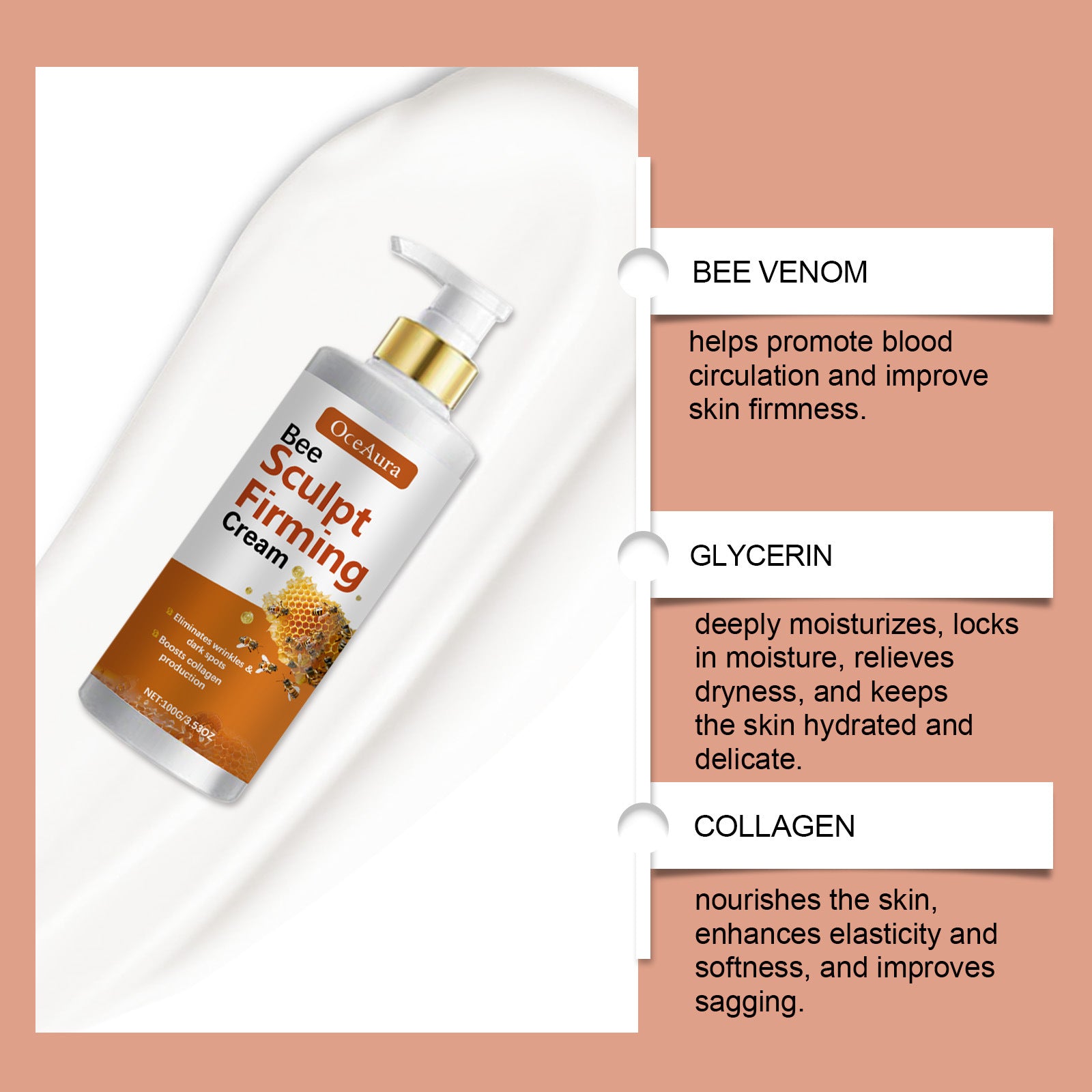 Bee Venom Luxury Body Care Cream 100 g – Straffende Premium-Körperpflege